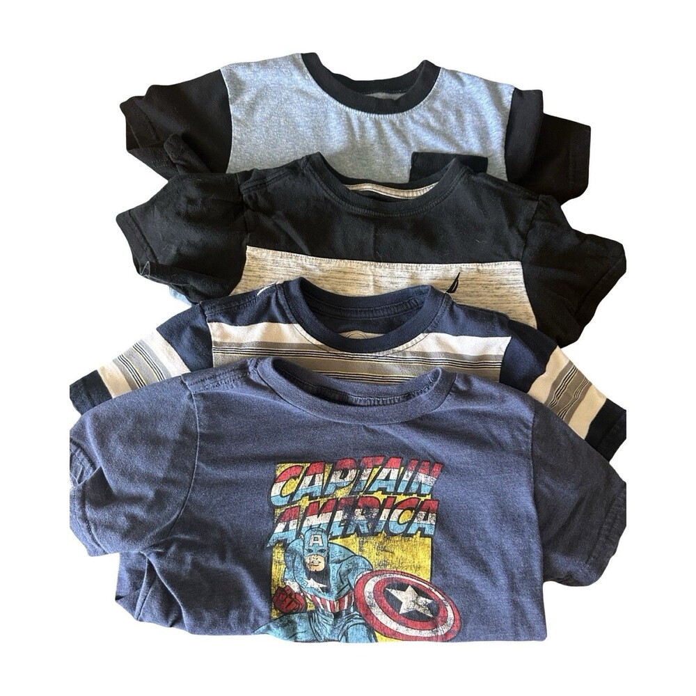 Marvel Cotton Captain America Tshirt & others Lot Boys Size 4-5